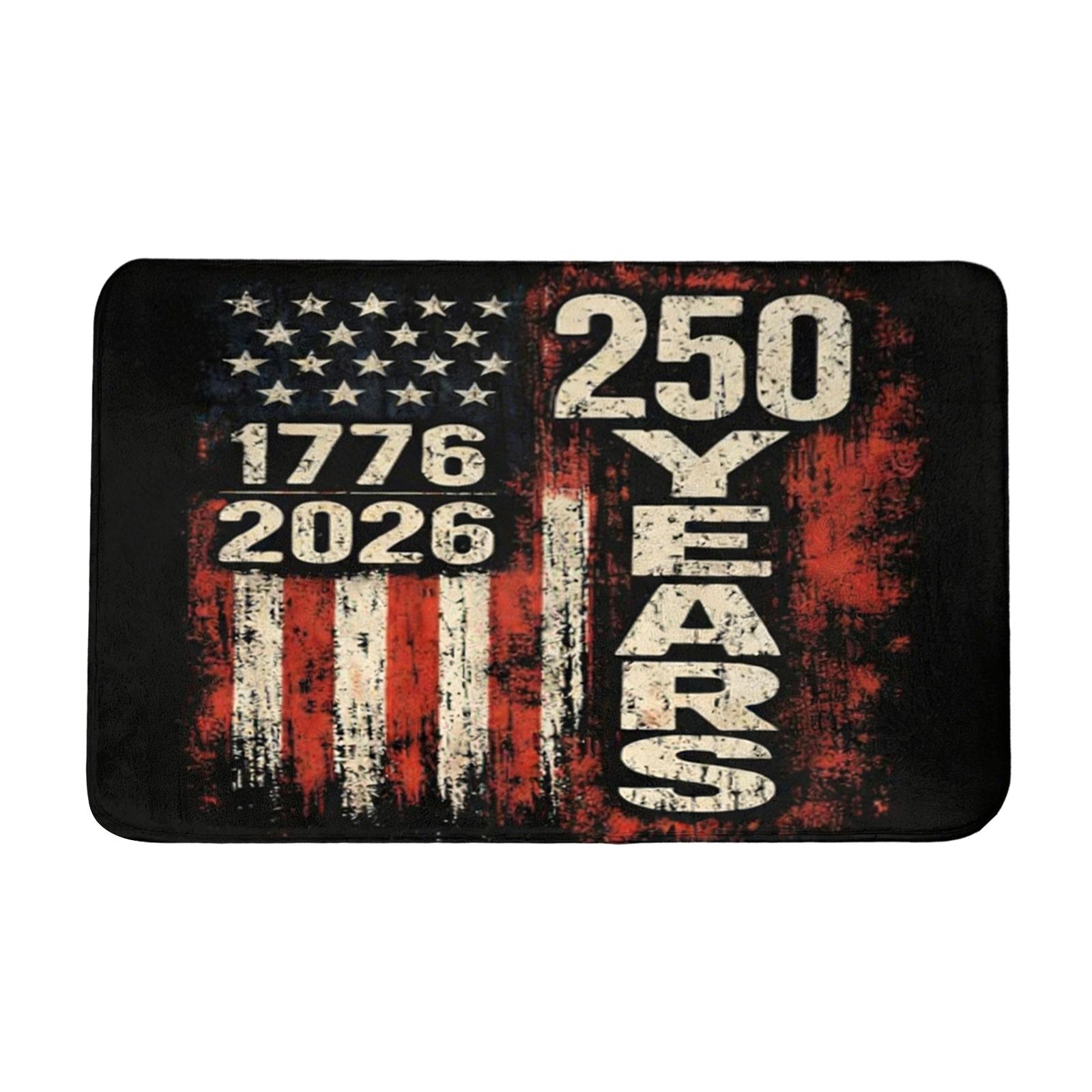250 Years of Freedom American Independence Doormat Entrance Rug Durable Non-Slip Floor Mat Welcome Door Mat for Indoor Outdoor Use
250 Years of Freedom American Independence Doormat Entrance Rug Durable Non-Slip Floor Mat Welcome Door Mat for Indoor Outdoor Use