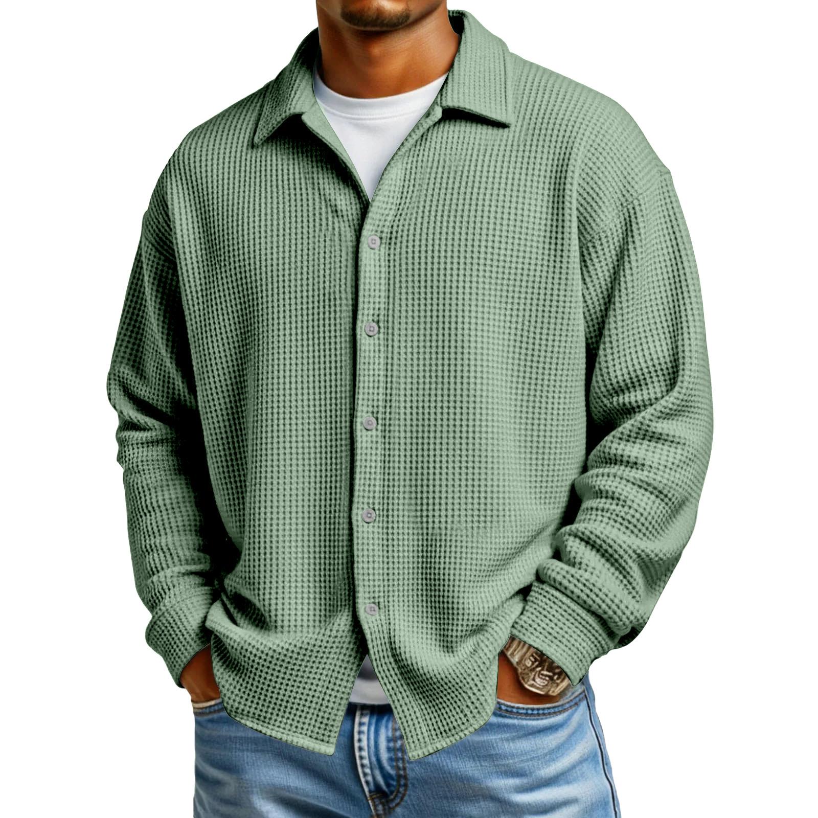 Men’s Long Sleeve Button Down Knit Shirt Casual Loose Fit Lapel Collar Lightweight Outerwear Top XL
Men’s Long Sleeve Button Down Knit Shirt Casual Loose Fit Lapel Collar Lightweight Outerwear Top XL