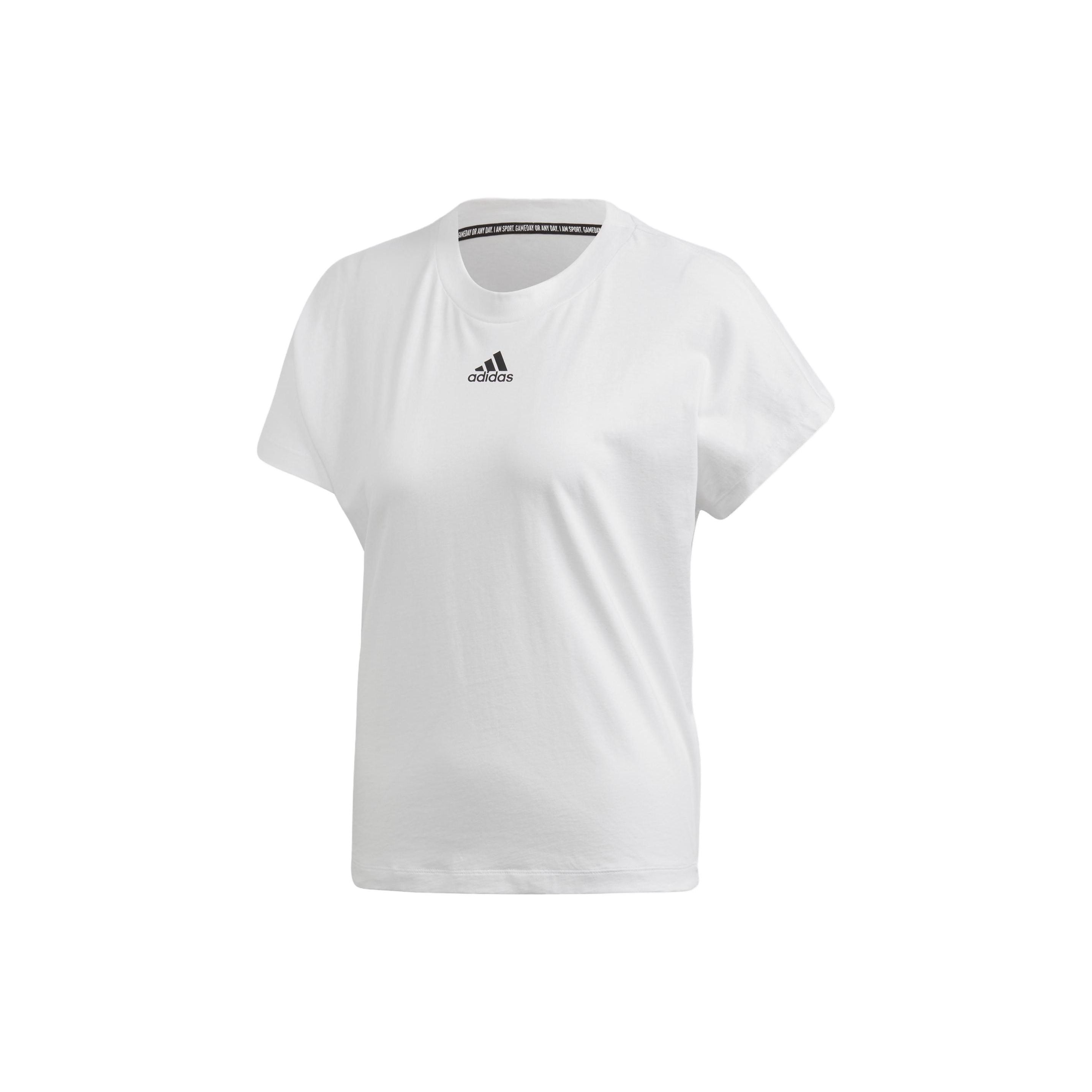 Adidas Свободный крой с круглым вырезом и коротким рукавом Футболка женская Топы Белый FL4167 L 
Adidas Свободный крой с круглым вырезом и коротким рукавом Футболка женская Топы Белый FL4167 L
