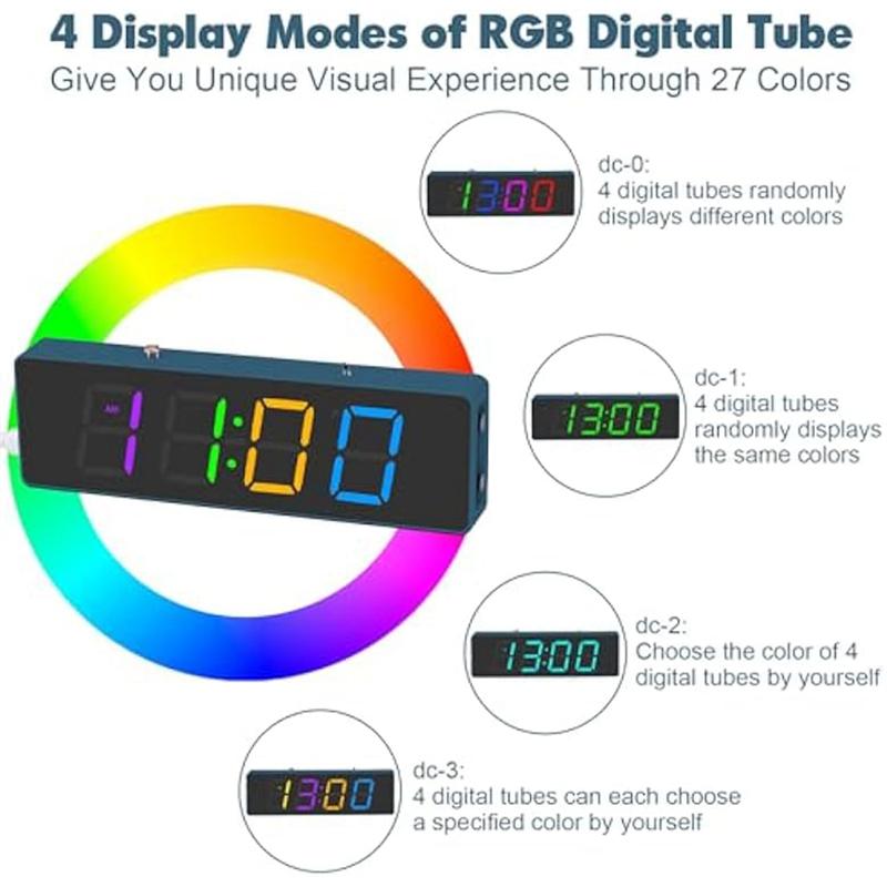 A96I-Soldering Practice Set 4-Digit Digital Alarm Clock Kit With RGB Colorful Modes, Diplay DIY Clock Soldering Project Set Kit синій
A96I-Soldering Practice Set 4-Digit Digital Alarm Clock Kit With RGB Colorful Modes, Diplay DIY Clock Soldering Project Set Kit синій