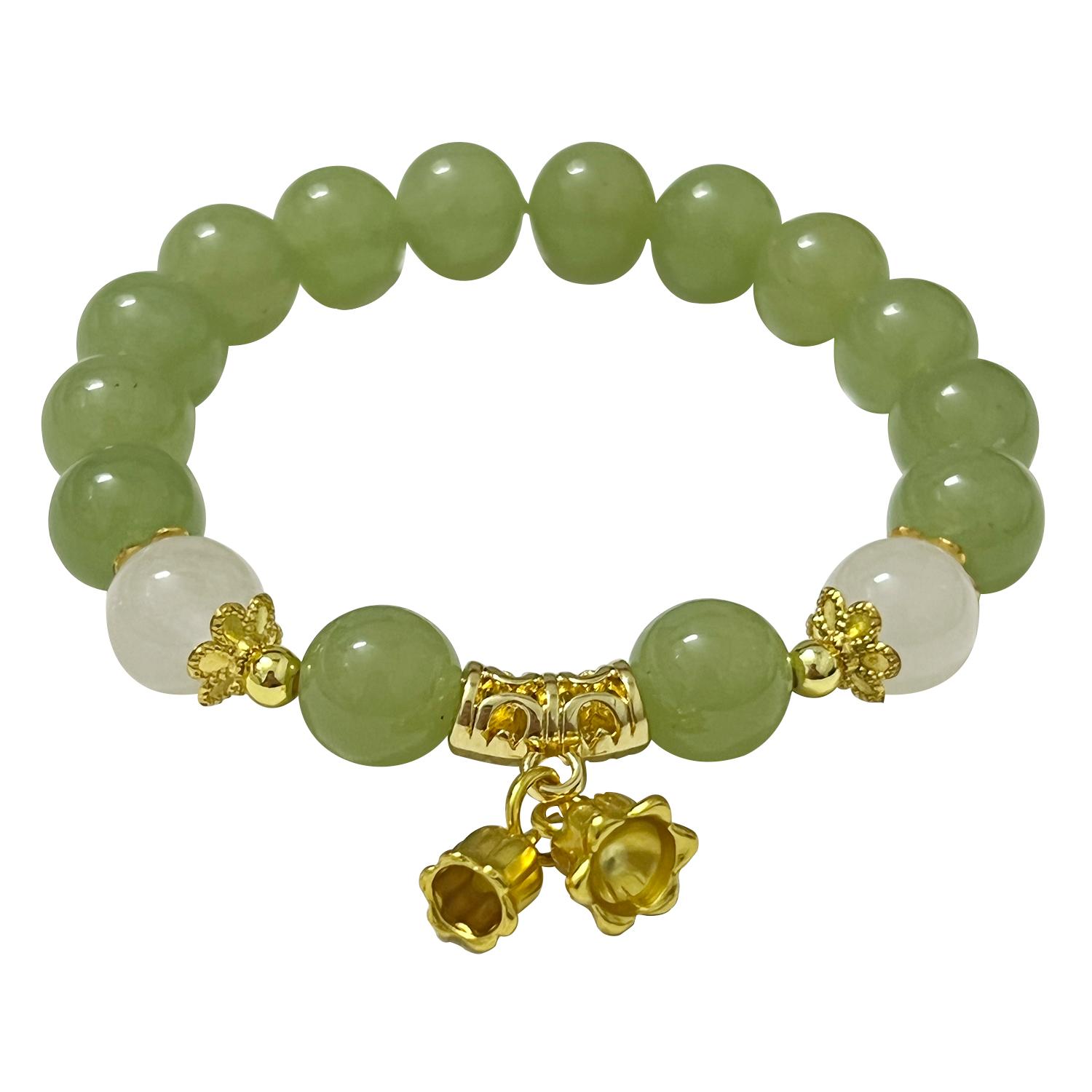 Natural Stone Beaded Bracelets for Women 10mm Round Beads Chalcedony Bangle Handmade DIY Jewelry Gifts Length 16cm зелёный
Natural Stone Beaded Bracelets for Women 10mm Round Beads Chalcedony Bangle Handmade DIY Jewelry Gifts Length 16cm зелёный