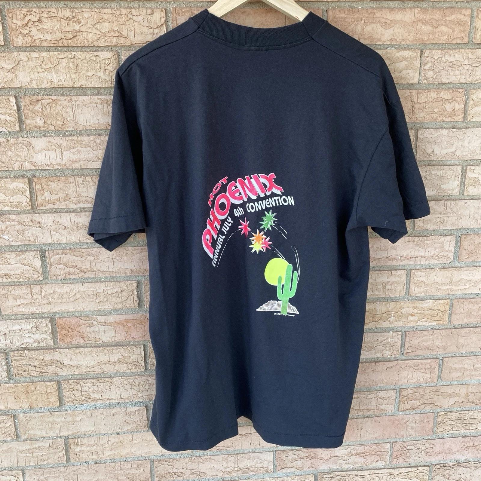 80s 90s Hot Phoenix 4th of July Swing Dance Club single stitch t-shirt size XL S
80s 90s Hot Phoenix 4th of July Swing Dance Club single stitch t-shirt size XL S