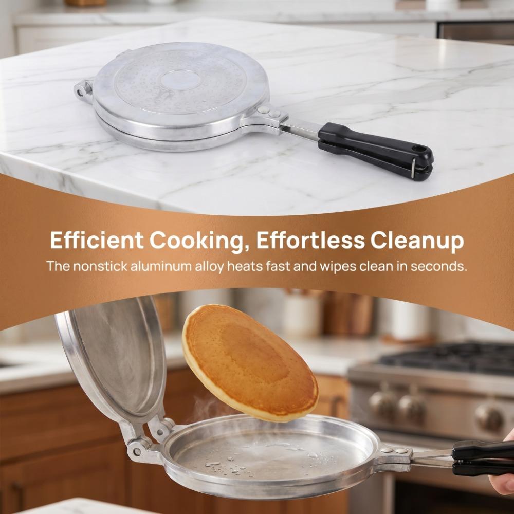 Heat Conduction Double Sided Frying Pan Aluminum Alloy Sandwich Maker Baking Cooking срібний
Heat Conduction Double Sided Frying Pan Aluminum Alloy Sandwich Maker Baking Cooking срібний