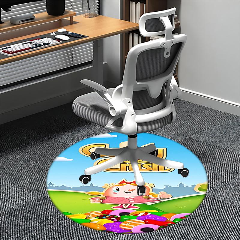 Candy Crush,Sweet Treats Chair mat Round Rug Office carpet, Machine Washable, Non slip, Suitable for Living Rooms, Bedrooms 80cm
Candy Crush,Sweet Treats Chair mat Round Rug Office carpet, Machine Washable, Non slip, Suitable for Living Rooms, Bedrooms 80cm