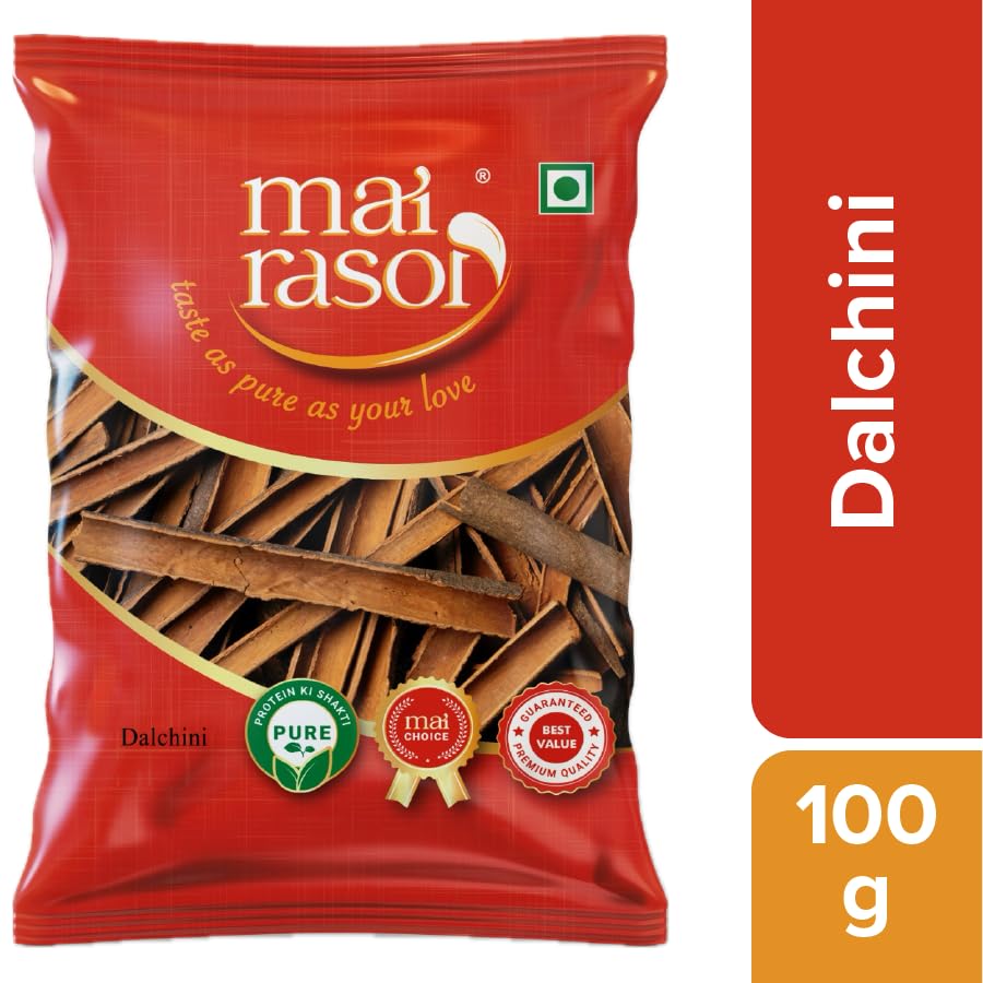 MAI RASOI Premium Cinnamon Dalchini Sticks 100 Gm Whole Spice For Tea Biryani Baking And Everyday Cooking Recipes
MAI RASOI Premium Cinnamon Dalchini Sticks 100 Gm Whole Spice For Tea Biryani Baking And Everyday Cooking Recipes
