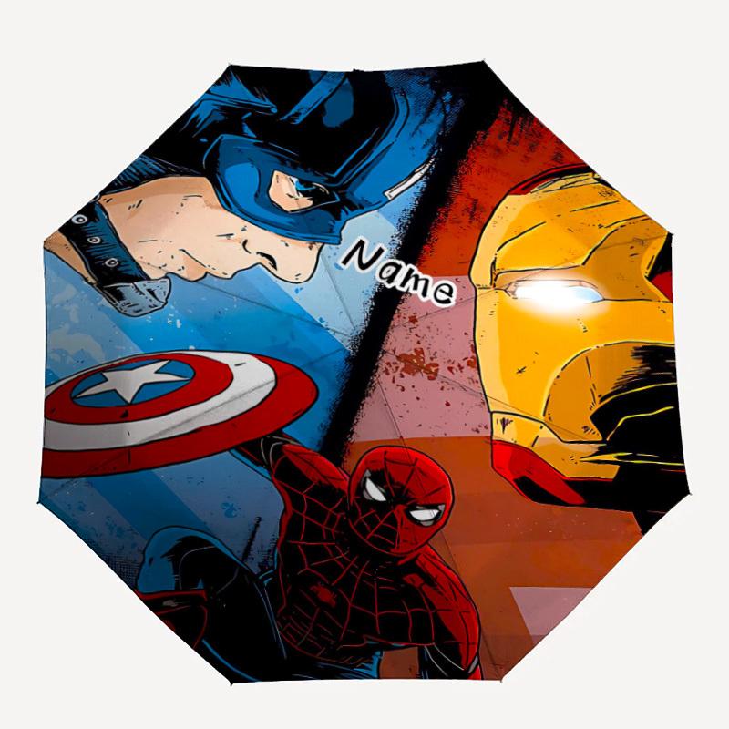 1pc Superheroes Custom Name Automatic Folding Umbrella, Durable Plastic & Iron, Lightweight for Outdoor Daily Use S1230012
1pc Superheroes Custom Name Automatic Folding Umbrella, Durable Plastic & Iron, Lightweight for Outdoor Daily Use S1230012