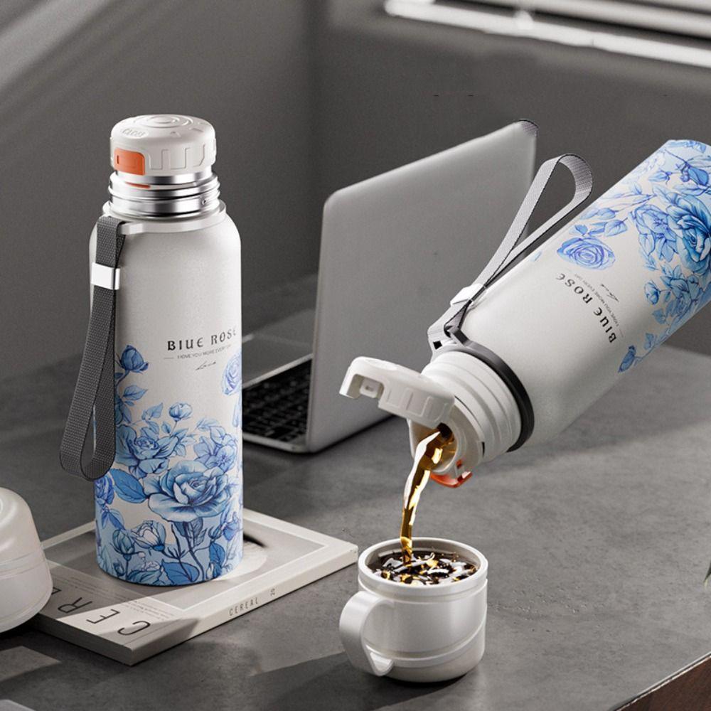 with Filter Flower Pattern Thermos Bottle 620ml Thermal Cup Vacuum Flask Travel Mug Car рожевий
with Filter Flower Pattern Thermos Bottle 620ml Thermal Cup Vacuum Flask Travel Mug Car рожевий