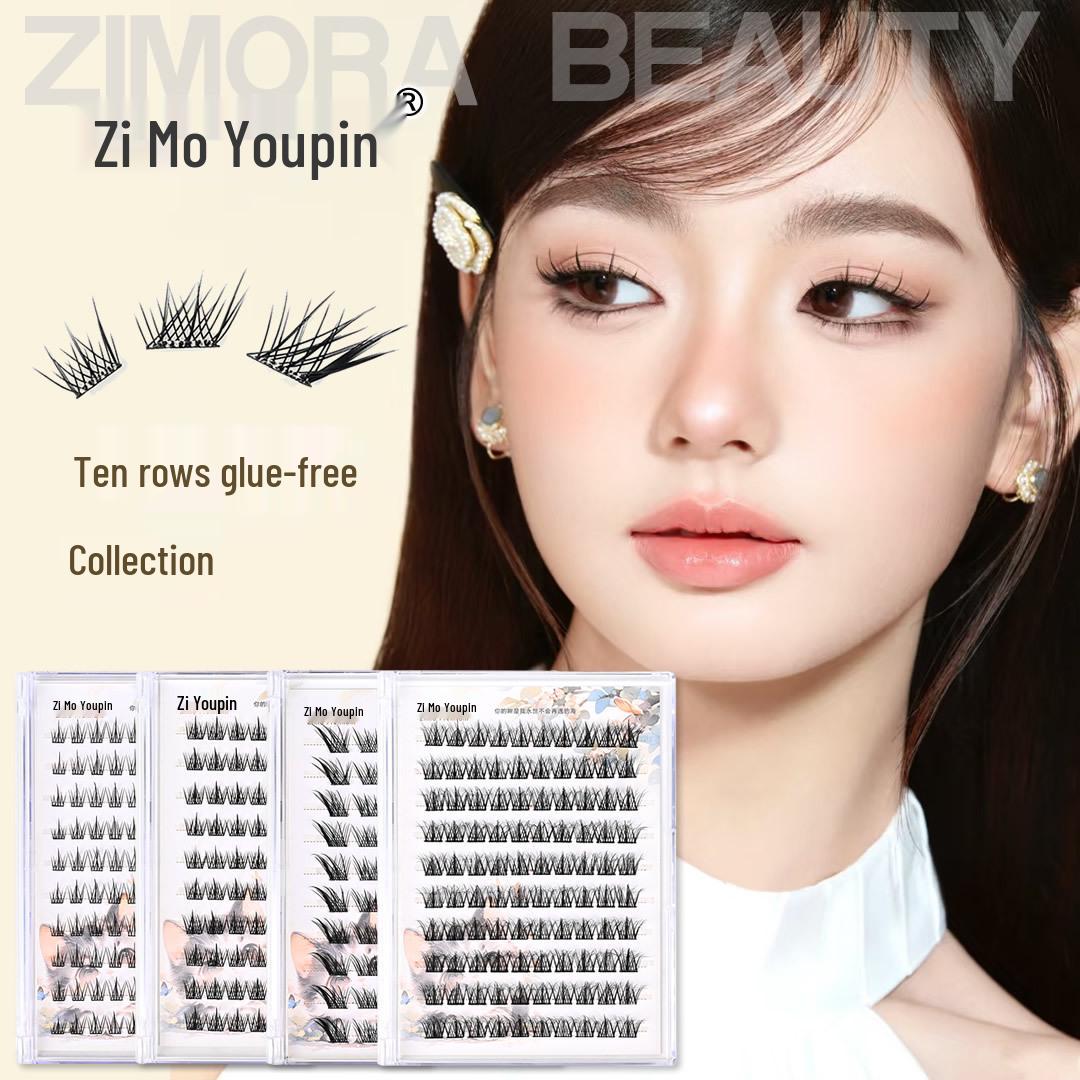 Zimo Youpin Ten-Row Self-Adhesive False Eyelashes - No Glue or Remover Needed, Peacock Fish Baby Curl and Fluff.
Zimo Youpin Ten-Row Self-Adhesive False Eyelashes - No Glue or Remover Needed, Peacock Fish Baby Curl and Fluff.