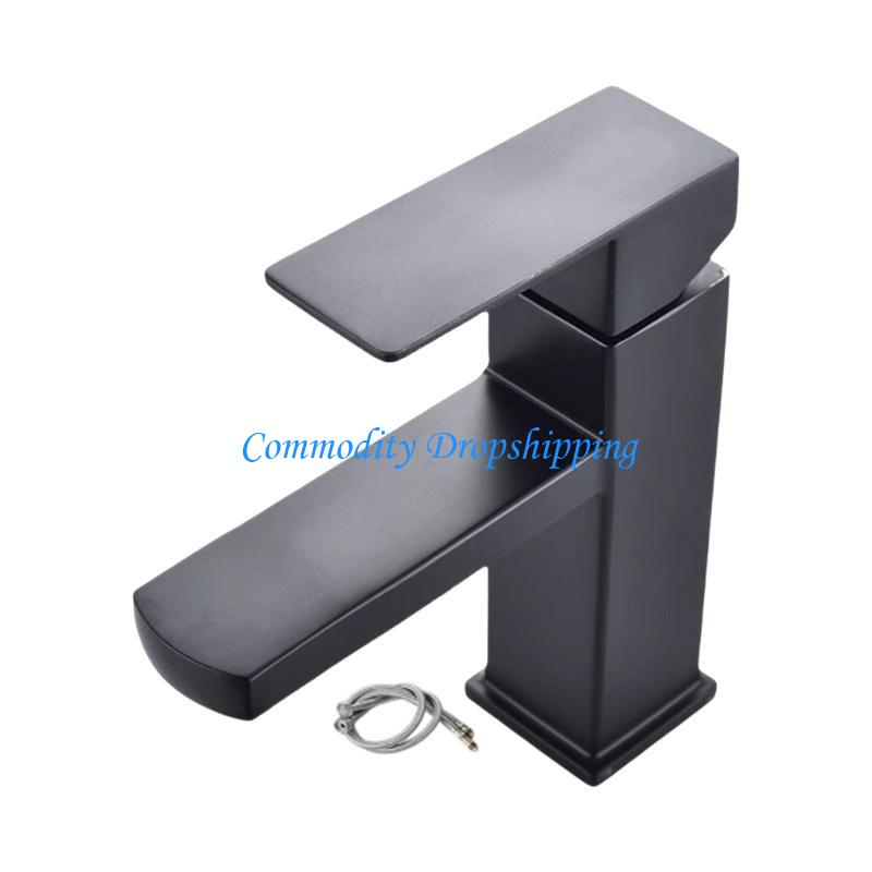 Y5JC Elegant Matted Black Basin Faucet Hot Cold Water Bathroom Sink Tap Replacement
Y5JC Elegant Matted Black Basin Faucet Hot Cold Water Bathroom Sink Tap Replacement