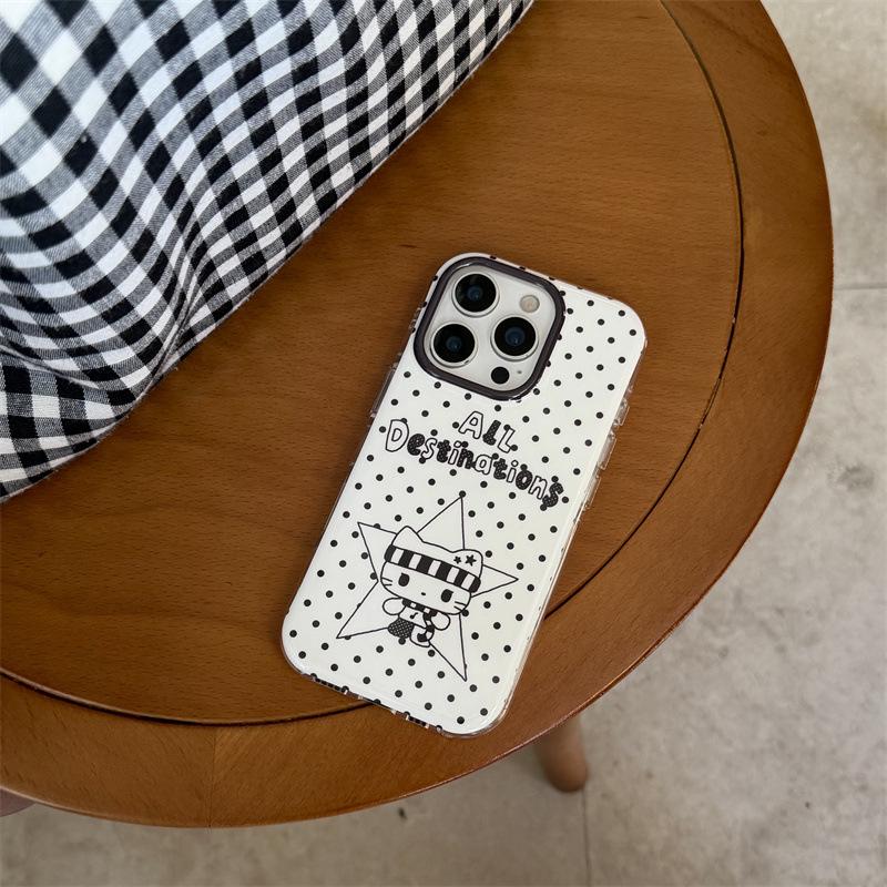Sweet Black Polka Dot Star Cat iPhone Case for Women - Compatible with iPhone 17, 16 Pro Max, 15, and 14 iPhone 15
Sweet Black Polka Dot Star Cat iPhone Case for Women - Compatible with iPhone 17, 16 Pro Max, 15, and 14 iPhone 15