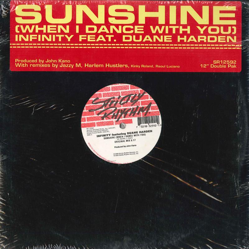 12-дюймовая пластинка INFINITY - Sunshine (Когда я танцую с тобой) SR12592 STRICTLY RHYTHM 2000 US Танцевальная и Электронная Музыка Б/У
12-дюймовая пластинка INFINITY - Sunshine (Когда я танцую с тобой) SR12592 STRICTLY RHYTHM 2000 US Танцевальная и Электронная Музыка Б/У