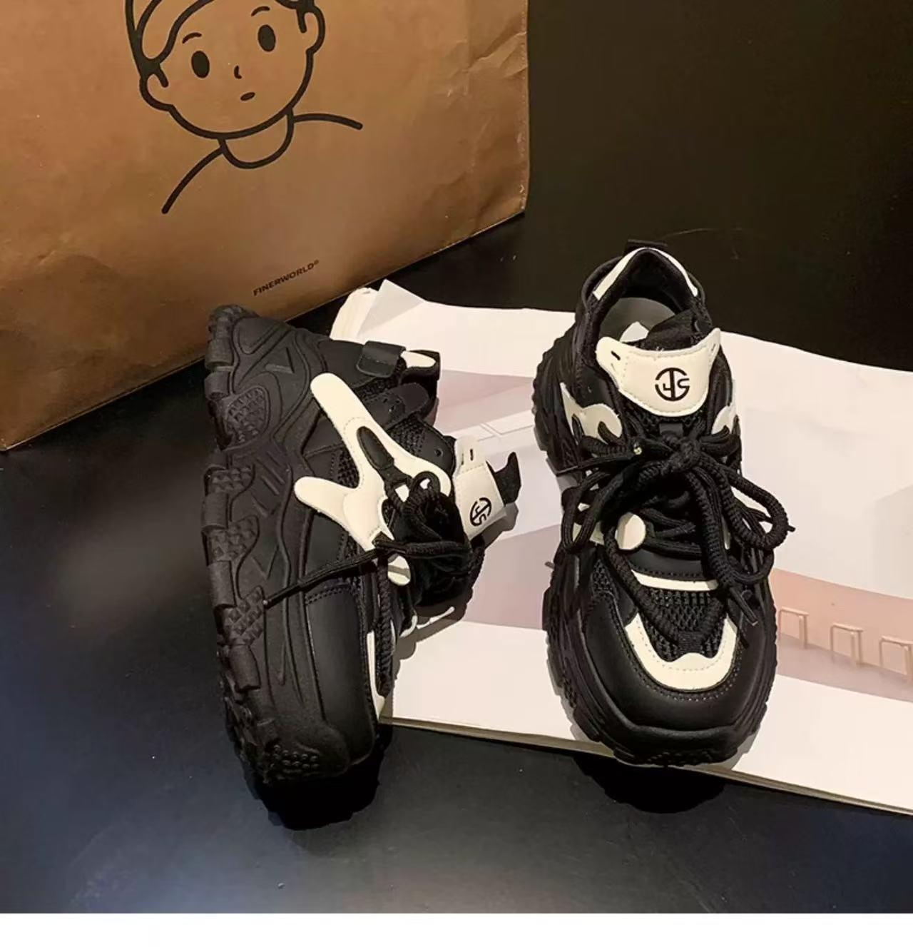 Жіночі модні білі повсякденні кросівки на товстій підошві Весна 2025 - Універсальні, Збільшують зріст, Елегантний дизайн 36 чорний
Жіночі модні білі повсякденні кросівки на товстій підошві Весна 2025 - Універсальні, Збільшують зріст, Елегантний дизайн 36 чорний