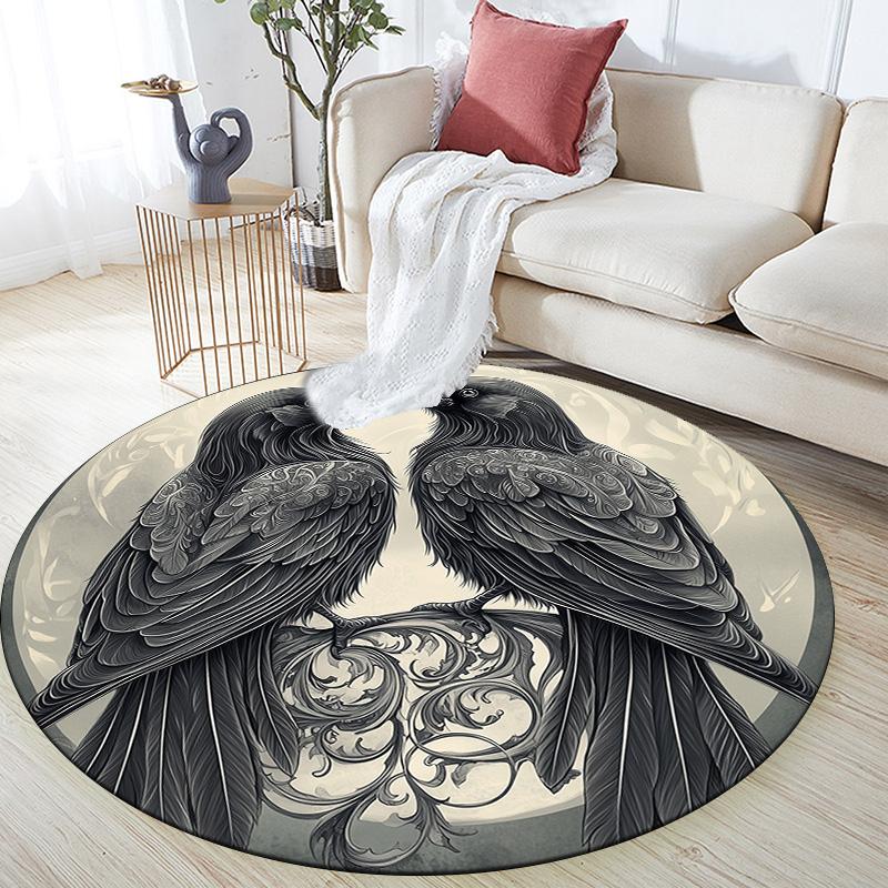 Dark Crow,Round Area Rug,Carpet Rug for Living Room Bedroom Sofa Playroom Decor,Non-slip Floor Mat 80cmx80cm
Dark Crow,Round Area Rug,Carpet Rug for Living Room Bedroom Sofa Playroom Decor,Non-slip Floor Mat 80cmx80cm