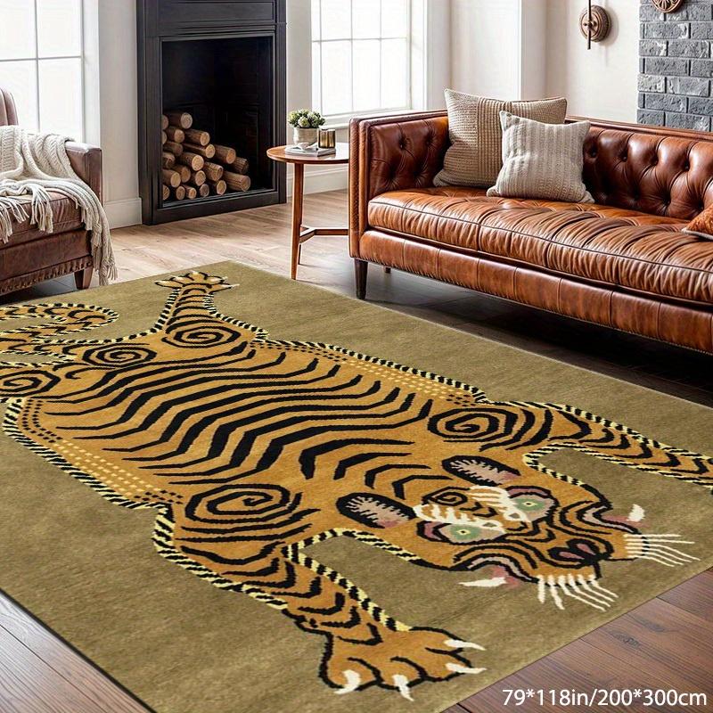 Vintage Tiger Pattern Area Mat Soft Polyester Non Slip Dot Backing Machine Washable for Living Room Bedroom Study Balcony 50x80cm20x31in
Vintage Tiger Pattern Area Mat Soft Polyester Non Slip Dot Backing Machine Washable for Living Room Bedroom Study Balcony 50x80cm20x31in