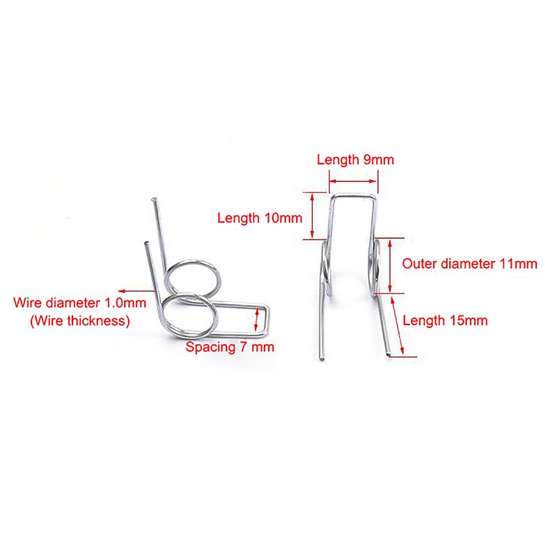 3PCS 1.0MM Wire Diameter 11mm Outside Strong Torsional Spring Double Torsion Spring Double Torsion Spring 0 срібний
3PCS 1.0MM Wire Diameter 11mm Outside Strong Torsional Spring Double Torsion Spring Double Torsion Spring 0 срібний