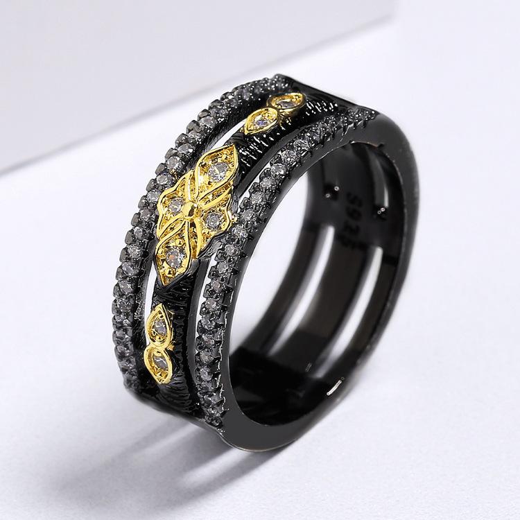Classic Black and Gold Two-color Women s Ring Rectangular Geometric Zircon Earrings New Bohemian Style Jewelry 3pcs Sets Y14260YY-
Classic Black and Gold Two-color Women s Ring Rectangular Geometric Zircon Earrings New Bohemian Style Jewelry 3pcs Sets Y14260YY-
