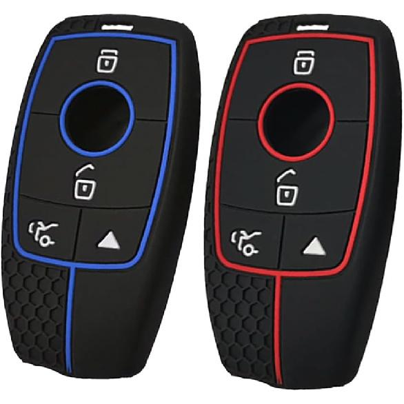 2PCS Key Fob Cover Case for Mercedes Benz C Class S Class MB GLC EQS EQE 300 350 450 500 560 580 2020-2024 Key Protector Silicone Key Fob Holder 3 4 Buttons Blue+Red
2PCS Key Fob Cover Case for Mercedes Benz C Class S Class MB GLC EQS EQE 300 350 450 500 560 580 2020-2024 Key Protector Silicone Key Fob Holder 3 4 Buttons Blue+Red