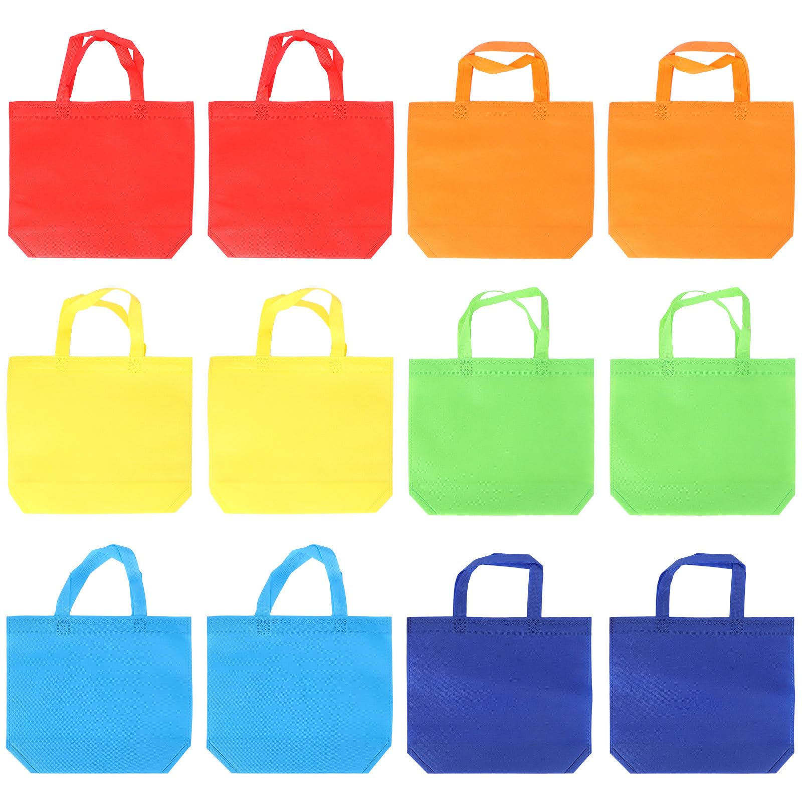 EXCEART 12-Pack Reusable Non-Woven Tote Bags for Shopping, Arts & Crafts, Party Favors, and Treat Bags with Bottom Support, Assorted Random Colors
EXCEART 12-Pack Reusable Non-Woven Tote Bags for Shopping, Arts & Crafts, Party Favors, and Treat Bags with Bottom Support, Assorted Random Colors