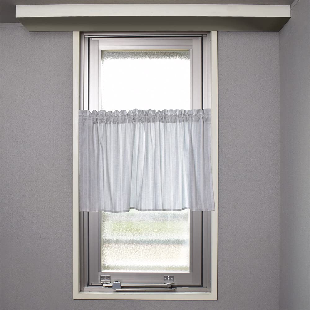 STYLE Decor Cotton Cafe Curtain x Standard Mist Gray W3901500 100% (47cm 100cm), Type, Stripe,
STYLE Decor Cotton Cafe Curtain x Standard Mist Gray W3901500 100% (47cm 100cm), Type, Stripe,