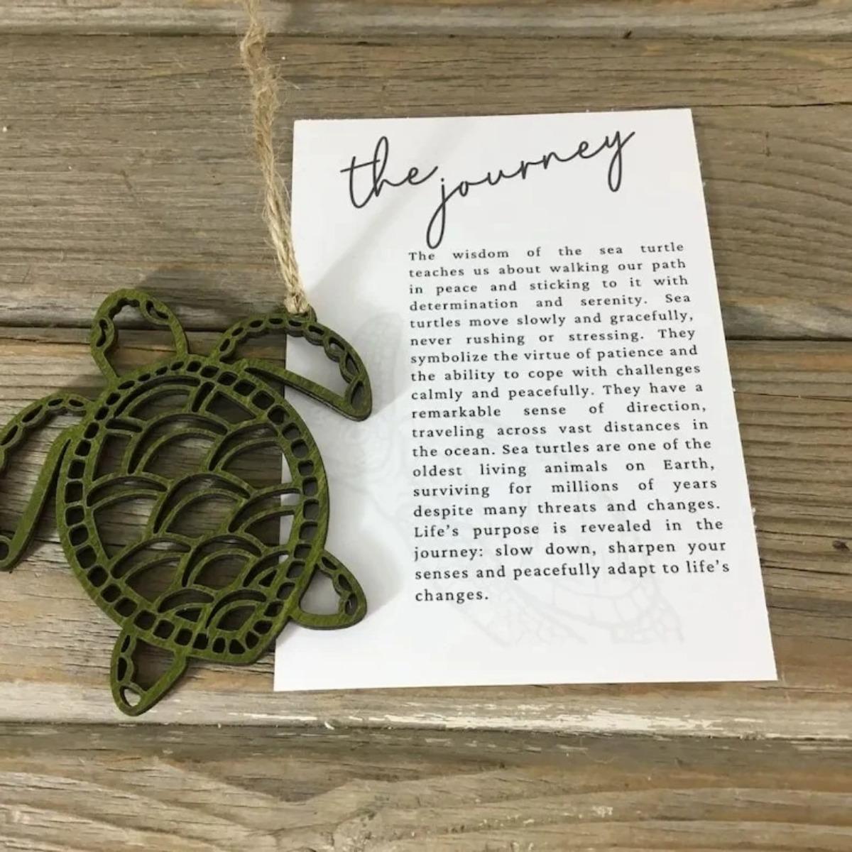 Christmas Ornament Celtic Knot of Friendship Story Card Sea Turtle темно-зелений колір
Christmas Ornament Celtic Knot of Friendship Story Card Sea Turtle темно-зелений колір