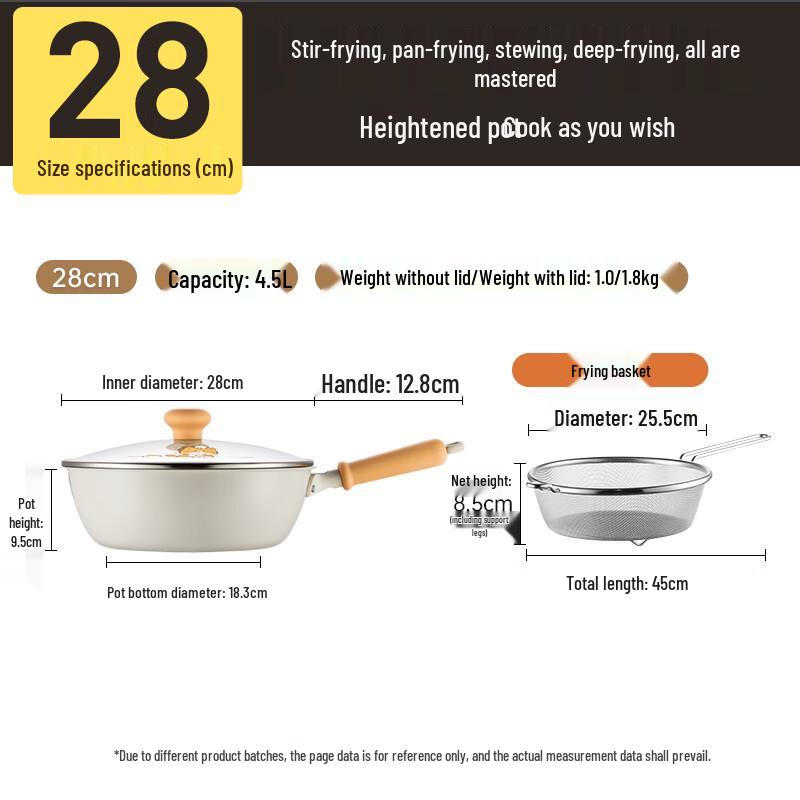 COOKER KING 28cm White Ceramic Multi-functional Pan
COOKER KING 28cm White Ceramic Multi-functional Pan