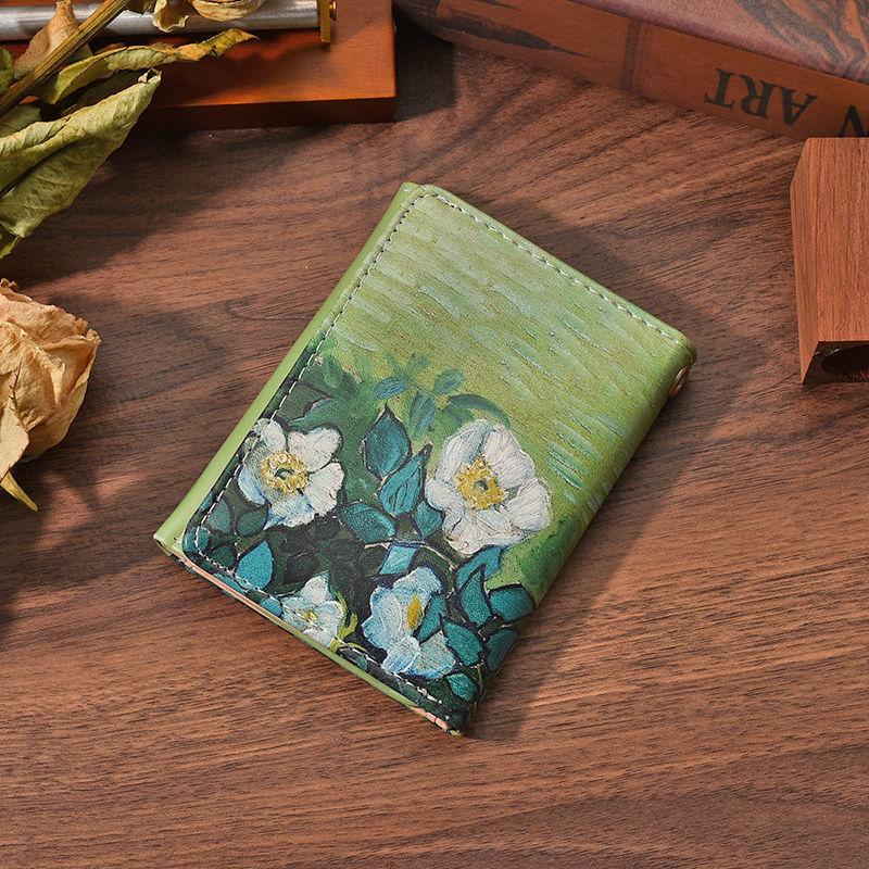 Van Gogh Painting Pattern Wallet Women Folding Leather Short Wallets Niche Design Bank Credit Card Holder Girl s Purse зелений
Van Gogh Painting Pattern Wallet Women Folding Leather Short Wallets Niche Design Bank Credit Card Holder Girl s Purse зелений
