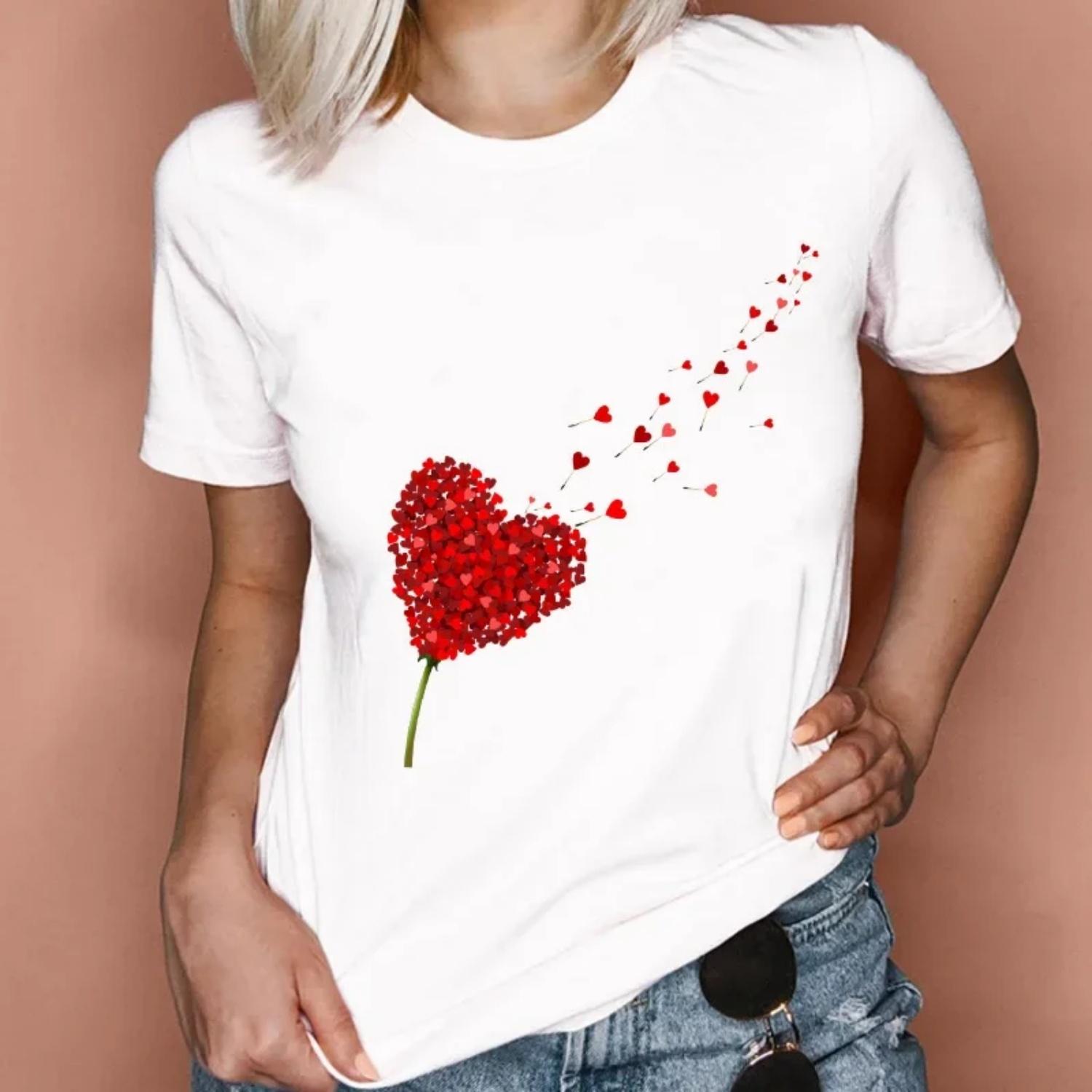 Amazon Wish Round Neck Short Sleeve T-Shirt Crew Neck Printing Pattern Heart Shaped Independent Selling Station Fast Selling XXXXXL білий
Amazon Wish Round Neck Short Sleeve T-Shirt Crew Neck Printing Pattern Heart Shaped Independent Selling Station Fast Selling XXXXXL білий