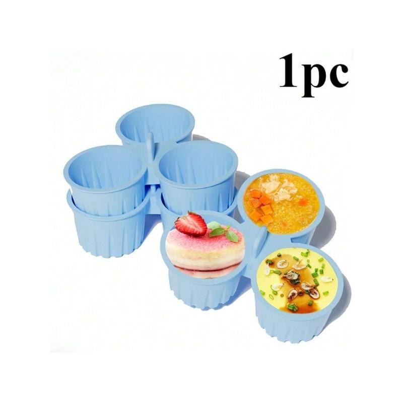 Silicone Baking Cups Set of 3 - Air Fryer and Oven Safe Reusable Molds for Eggs Cupcakes Non-Stick Microwave Compatible Pan синій
Silicone Baking Cups Set of 3 - Air Fryer and Oven Safe Reusable Molds for Eggs Cupcakes Non-Stick Microwave Compatible Pan синій