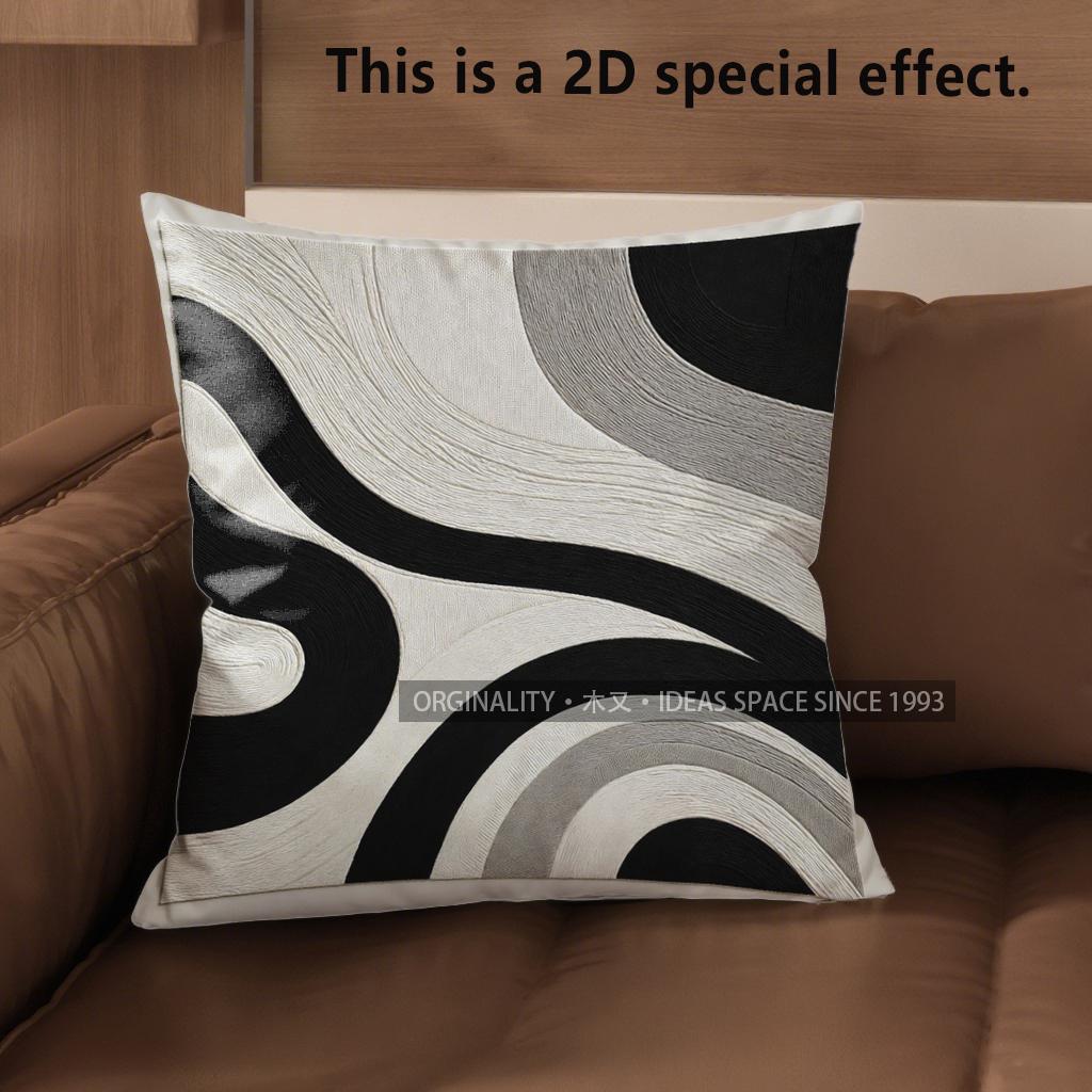 2D Abstract Black & White Patterned Pillow Covers Pattern Cushion Cover Suitable For Sofa Bedroom Car Pillow Cover 40x40cm
2D Abstract Black & White Patterned Pillow Covers Pattern Cushion Cover Suitable For Sofa Bedroom Car Pillow Cover 40x40cm