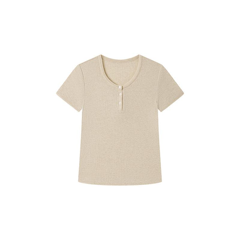 Summer Tencel Acetate Linen Short-Sleeve Women s New Knitted Slim-Fit Top L
Summer Tencel Acetate Linen Short-Sleeve Women s New Knitted Slim-Fit Top L