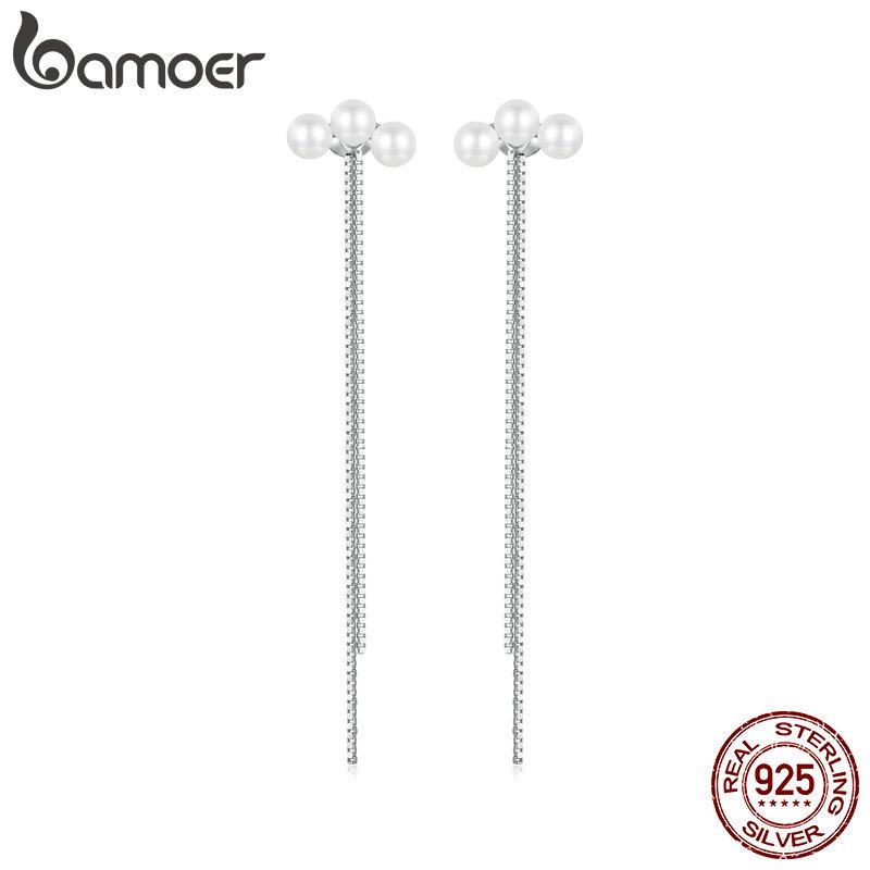 Серьги-гвоздики BAMOER из стерлингового серебра 925 пробы с жемчугом и кисточкой, качественные жемчужные серьги в виде ракушек, винтажные для женщин, изящные ювелирные изделия для вечеринки 53*12mm
Серьги-гвоздики BAMOER из стерлингового серебра 925 пробы с жемчугом и кисточкой, качественные жемчужные серьги в виде ракушек, винтажные для женщин, изящные ювелирные изделия для вечеринки 53*12mm