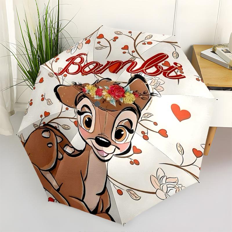 1pc Bambi s Floral Adventure Automatic Folding Umbrella - 3 Folding Design, Vivid Cartoon Pattern, Suitable for Outdoor Activities, A Gift f
1pc Bambi s Floral Adventure Automatic Folding Umbrella - 3 Folding Design, Vivid Cartoon Pattern, Suitable for Outdoor Activities, A Gift f
