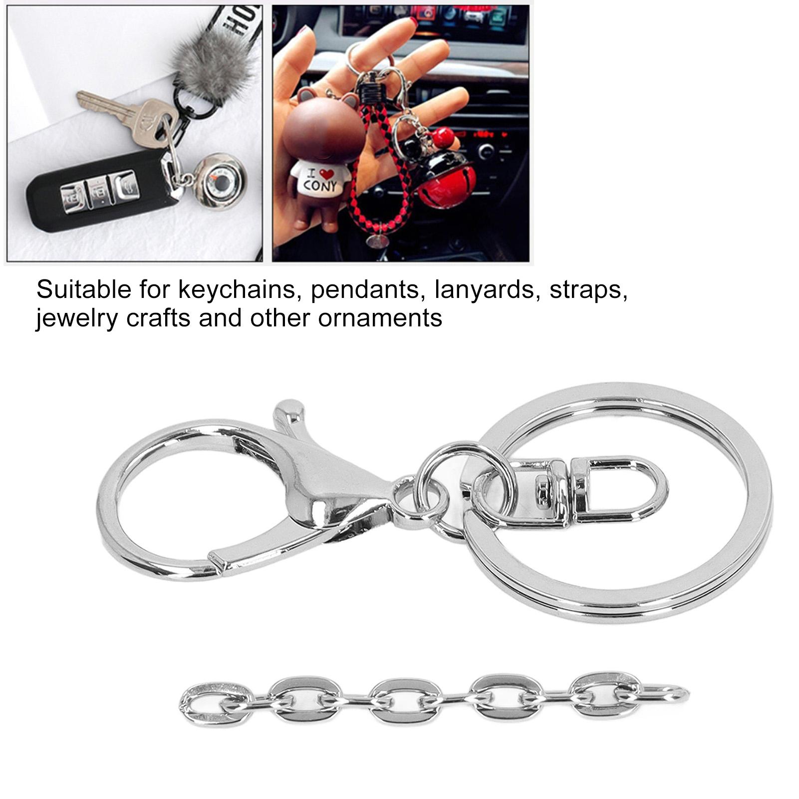 30 Sets Keychain Rings Kit Metal Handcraft Keychain Rings with Chain for Keychains Jewelry Crafts
30 Sets Keychain Rings Kit Metal Handcraft Keychain Rings with Chain for Keychains Jewelry Crafts