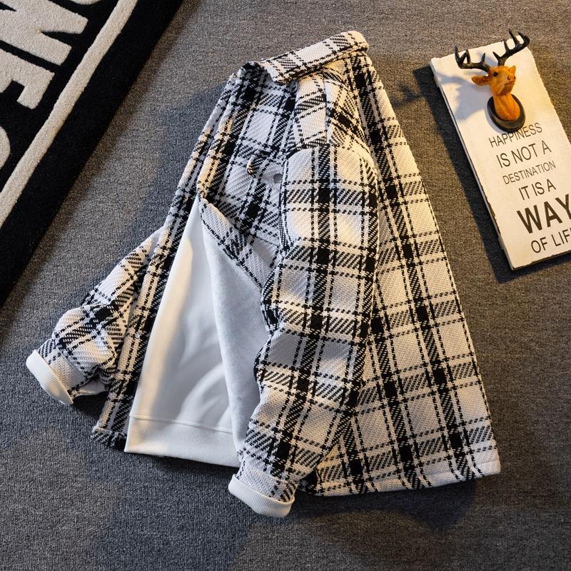 Осень и зима бархатная теплая куртка в стиле «маленький аромат» мужская модная брендовая хулиганская красивая повседневная контрастного цвета клетчатая рубашка шерстяная куртка 3XL
Осень и зима бархатная теплая куртка в стиле «маленький аромат» мужская модная брендовая хулиганская красивая повседневная контрастного цвета клетчатая рубашка шерстяная куртка 3XL