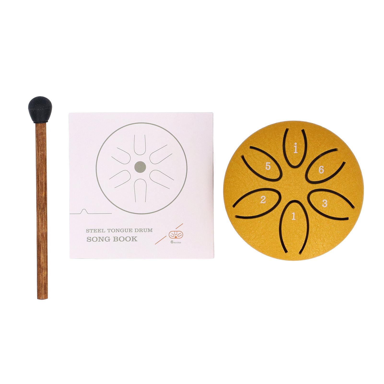 Tongue Drum 3inch 6 Tone Steel with 1pcs Drumstick Mini Handpan Drum for Musical Instrument Gold золотой
Tongue Drum 3inch 6 Tone Steel with 1pcs Drumstick Mini Handpan Drum for Musical Instrument Gold золотой