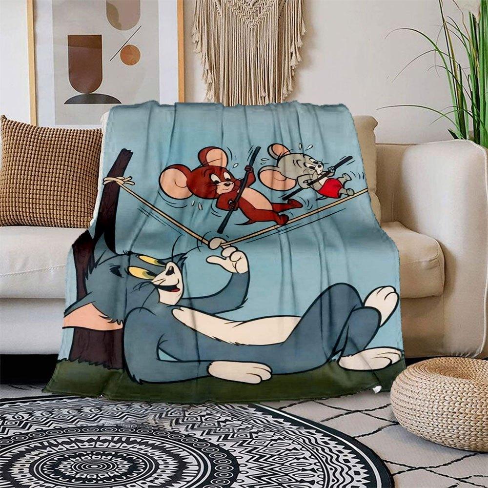 Tom & Jerry Kids Cartoon Wall Art Print PosterBlanket Flannel Throw Blanket for Sofa, Bed, Travel, Camping, Office 100x150cm
Tom & Jerry Kids Cartoon Wall Art Print PosterBlanket Flannel Throw Blanket for Sofa, Bed, Travel, Camping, Office 100x150cm