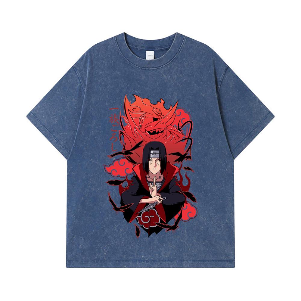 275 GSM Washed T-shirts 100% Cotton Naruto V12 Itachi Print Unisex Heavy Cotton T Shirt 2XL королівський синій колір
275 GSM Washed T-shirts 100% Cotton Naruto V12 Itachi Print Unisex Heavy Cotton T Shirt 2XL королівський синій колір