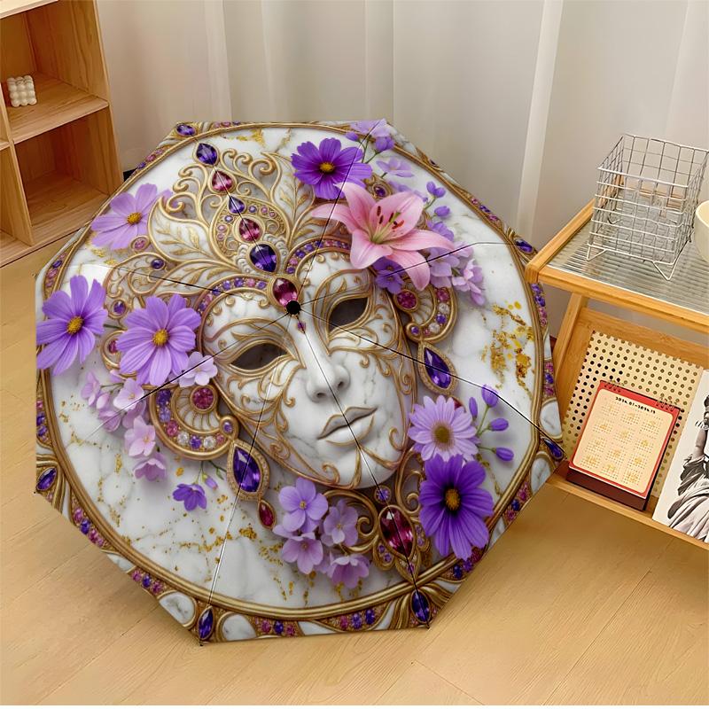 Elegant Floral Mandala Design Theme Automatic Umbrella Compact 8-Rib Design Sturdy Construction Durable Umbrella Stylish Accessory
Elegant Floral Mandala Design Theme Automatic Umbrella Compact 8-Rib Design Sturdy Construction Durable Umbrella Stylish Accessory