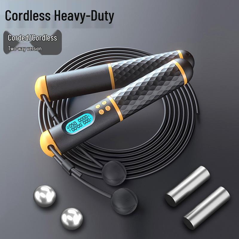 Rechargeable Smart Weighted Cordless Jump Rope with Special Steel Wire жовтий/чорний
Rechargeable Smart Weighted Cordless Jump Rope with Special Steel Wire жовтий/чорний