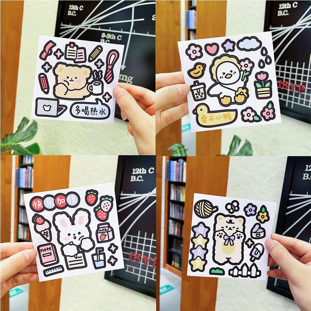 PVC Water Bottle Rabbit Little Bear Waterproof Hand Account Stickers Water Cup Decoration Stickers
PVC Water Bottle Rabbit Little Bear Waterproof Hand Account Stickers Water Cup Decoration Stickers