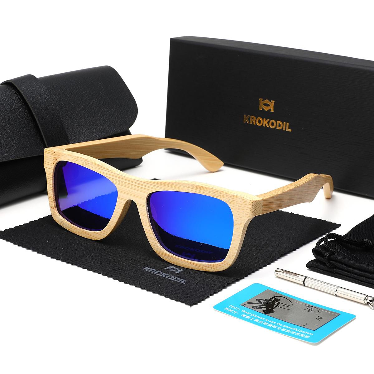 Bamboo Wood Polarized Sunglasses Men Women Blue Mirror UV400 Luxury 6-Piece Box Set Eco-Friendly Eyewear For Driving Fishing
Bamboo Wood Polarized Sunglasses Men Women Blue Mirror UV400 Luxury 6-Piece Box Set Eco-Friendly Eyewear For Driving Fishing