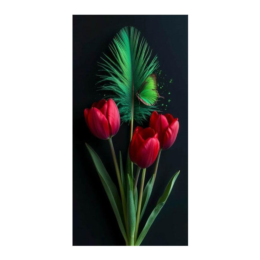 Red Tulip Green Plants Butterfly Large Size Diamond Painting New Collection Flowers Diy Full Drill Rhinestone Embroidery Mosaic Cross Stitch Kits Square drill 30x60cm
Red Tulip Green Plants Butterfly Large Size Diamond Painting New Collection Flowers Diy Full Drill Rhinestone Embroidery Mosaic Cross Stitch Kits Square drill 30x60cm