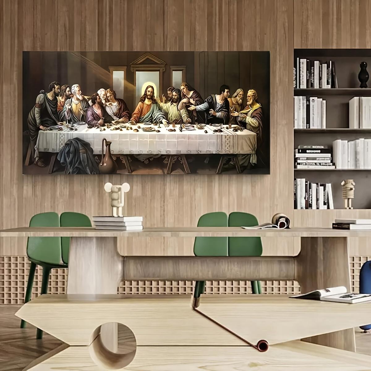 1 Vintage The Last Supper Oil Painting Canvas Print, Frameless Wall Art Poster for Living Room, Bedroom, Office, Bathroom Decor, 50x100cm No Frame
1 Vintage The Last Supper Oil Painting Canvas Print, Frameless Wall Art Poster for Living Room, Bedroom, Office, Bathroom Decor, 50x100cm No Frame