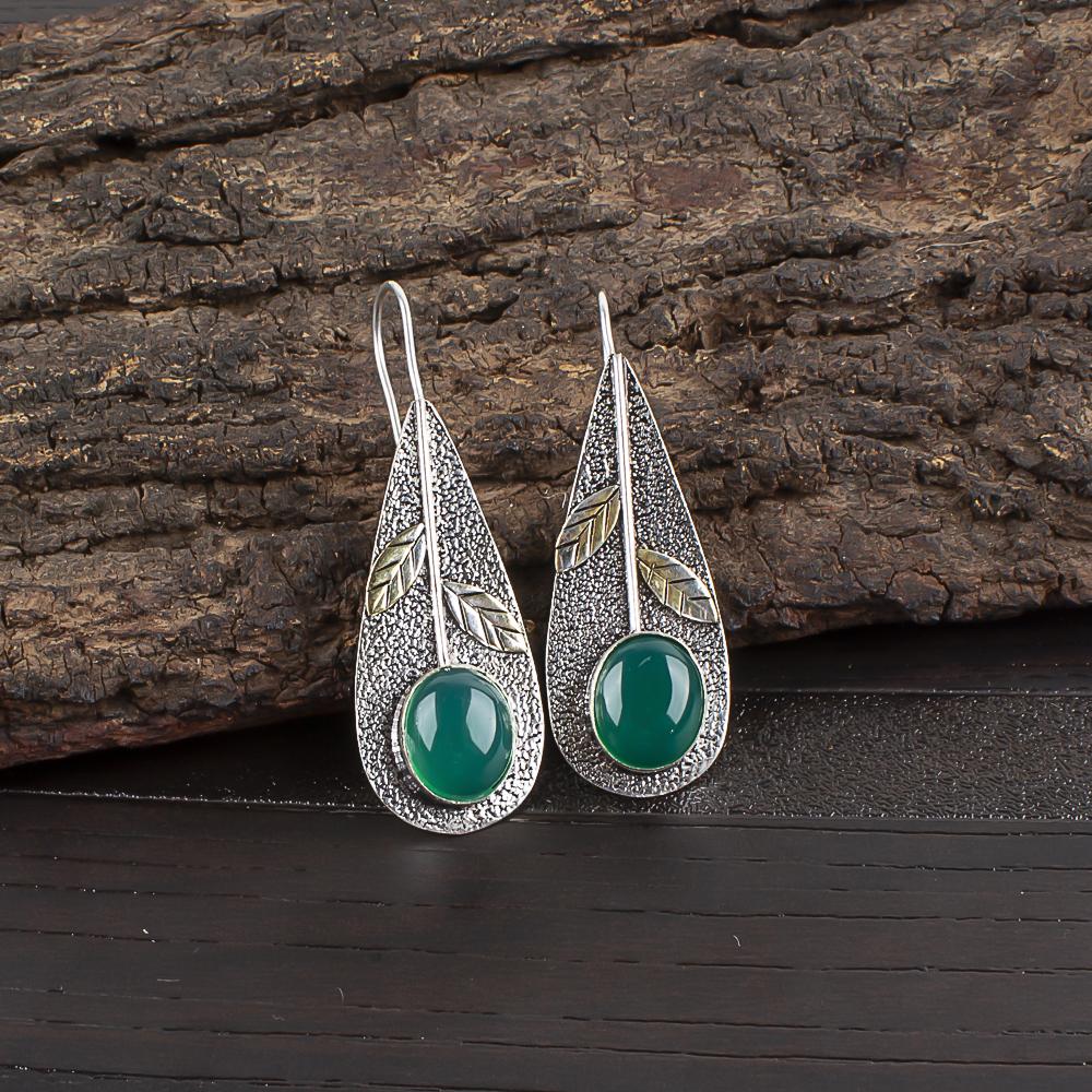 Green Onyx Cab 925 Solid Sterling Silver Earrings, Handmade Gemstone Earrings Jewelry, Gifts For Wife Brand New Earrings 2.00 Inches зелений
Green Onyx Cab 925 Solid Sterling Silver Earrings, Handmade Gemstone Earrings Jewelry, Gifts For Wife Brand New Earrings 2.00 Inches зелений