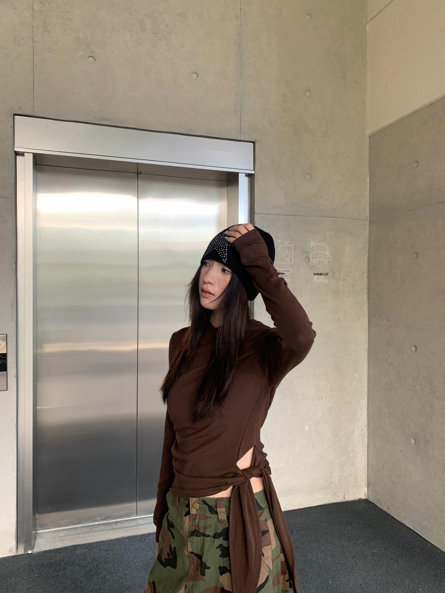 Yuyi 2025 Women s Autumn/Winter Irregular Strappy Long Sleeve Hoodie One Size кавовий
Yuyi 2025 Women s Autumn/Winter Irregular Strappy Long Sleeve Hoodie One Size кавовий
