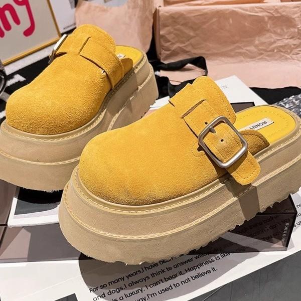 European fashion big head metal buckle thick-soled muffin bag head half slippers small 6cm Birkenstocks women s shoes shoes 35 зелёный
European fashion big head metal buckle thick-soled muffin bag head half slippers small 6cm Birkenstocks women s shoes shoes 35 зелёный