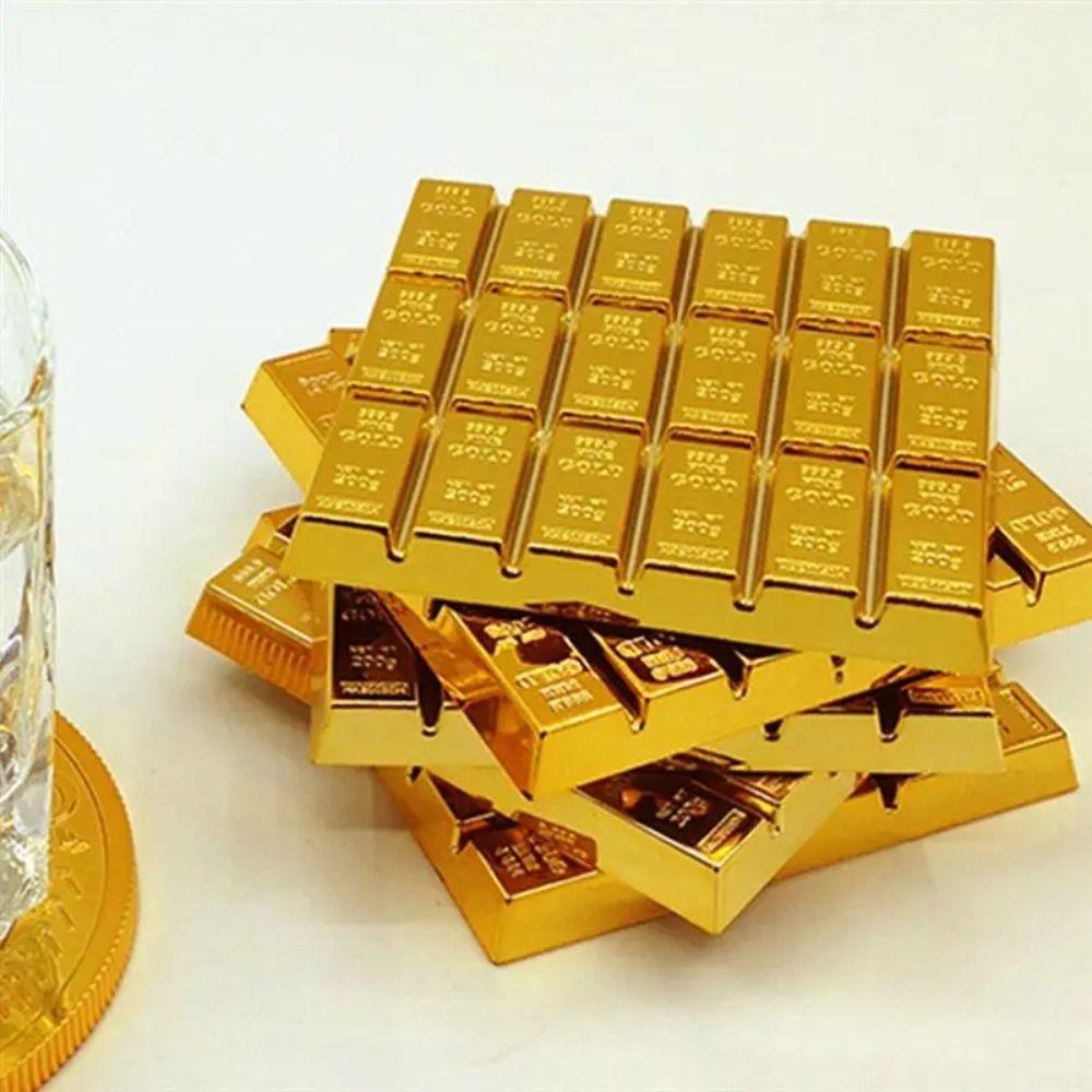Новинка Золотая чашка Поддельная подставка Squaretea Bullion Bars Кирпичная подставка для напитков Бар для новоселья bagged
Новинка Золотая чашка Поддельная подставка Squaretea Bullion Bars Кирпичная подставка для напитков Бар для новоселья bagged