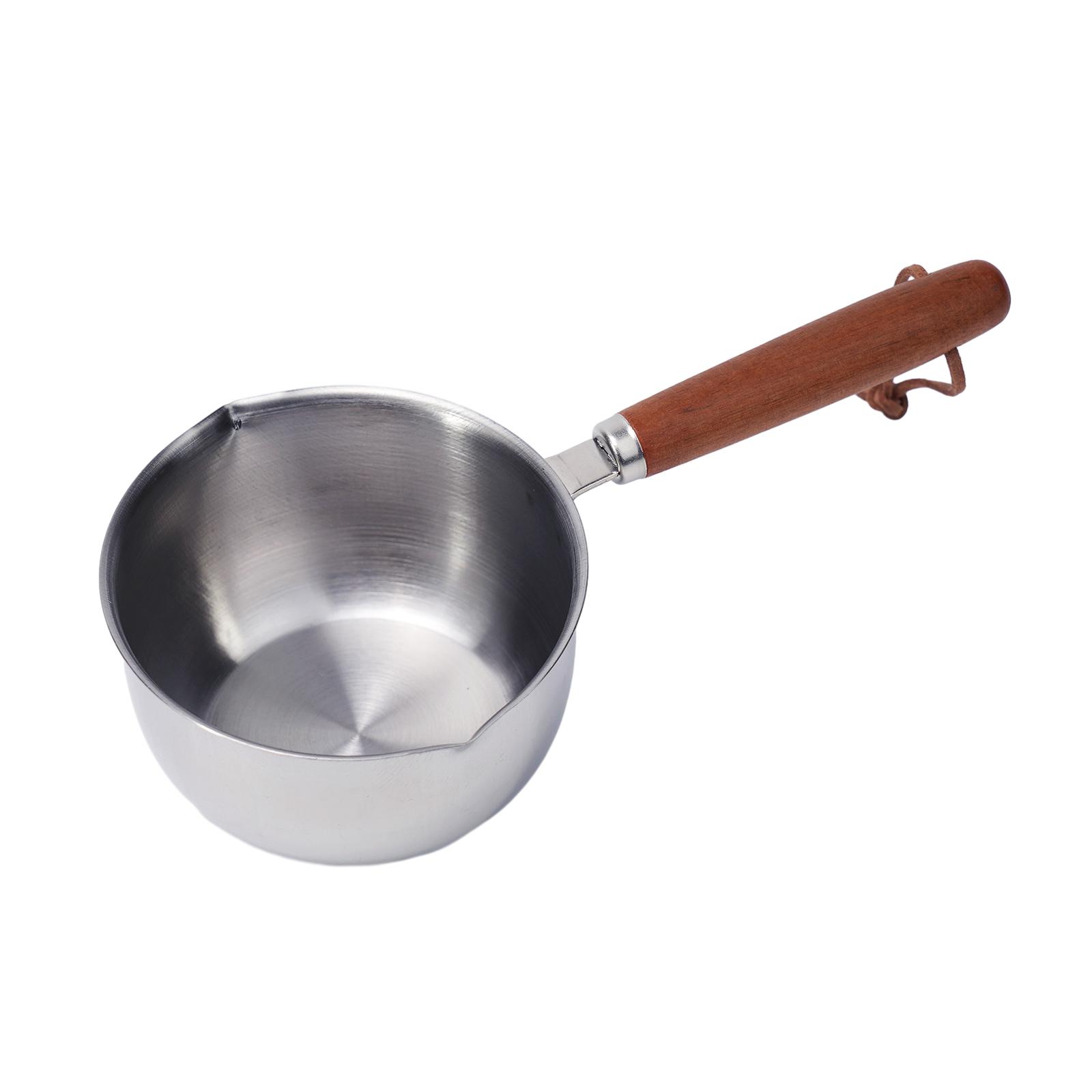Butter Melting Pot Saucepan Stainless Steel Oil Pan Heat-resistant Handles 150ml
Butter Melting Pot Saucepan Stainless Steel Oil Pan Heat-resistant Handles 150ml