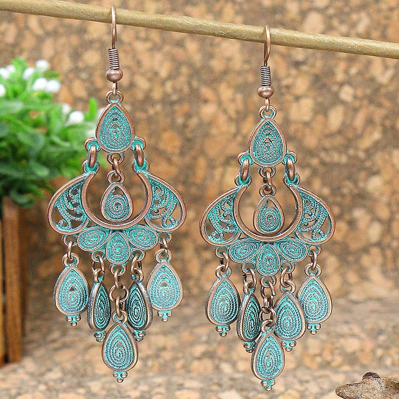 Ethnic Vintage Hollow Water Drop Dangle Earrings for Women Long Temperament Personality Earrings Party Vacation Daily Jewelry Other
Ethnic Vintage Hollow Water Drop Dangle Earrings for Women Long Temperament Personality Earrings Party Vacation Daily Jewelry Other