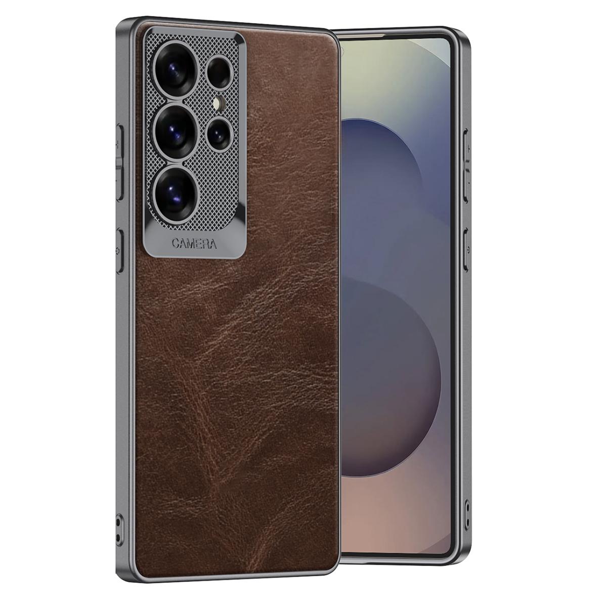 For Samsung Galaxy S25 Ultra Case Waxy PU+TPU+PC Phone Back Cover Dragon Scale Design Brown
For Samsung Galaxy S25 Ultra Case Waxy PU+TPU+PC Phone Back Cover Dragon Scale Design Brown